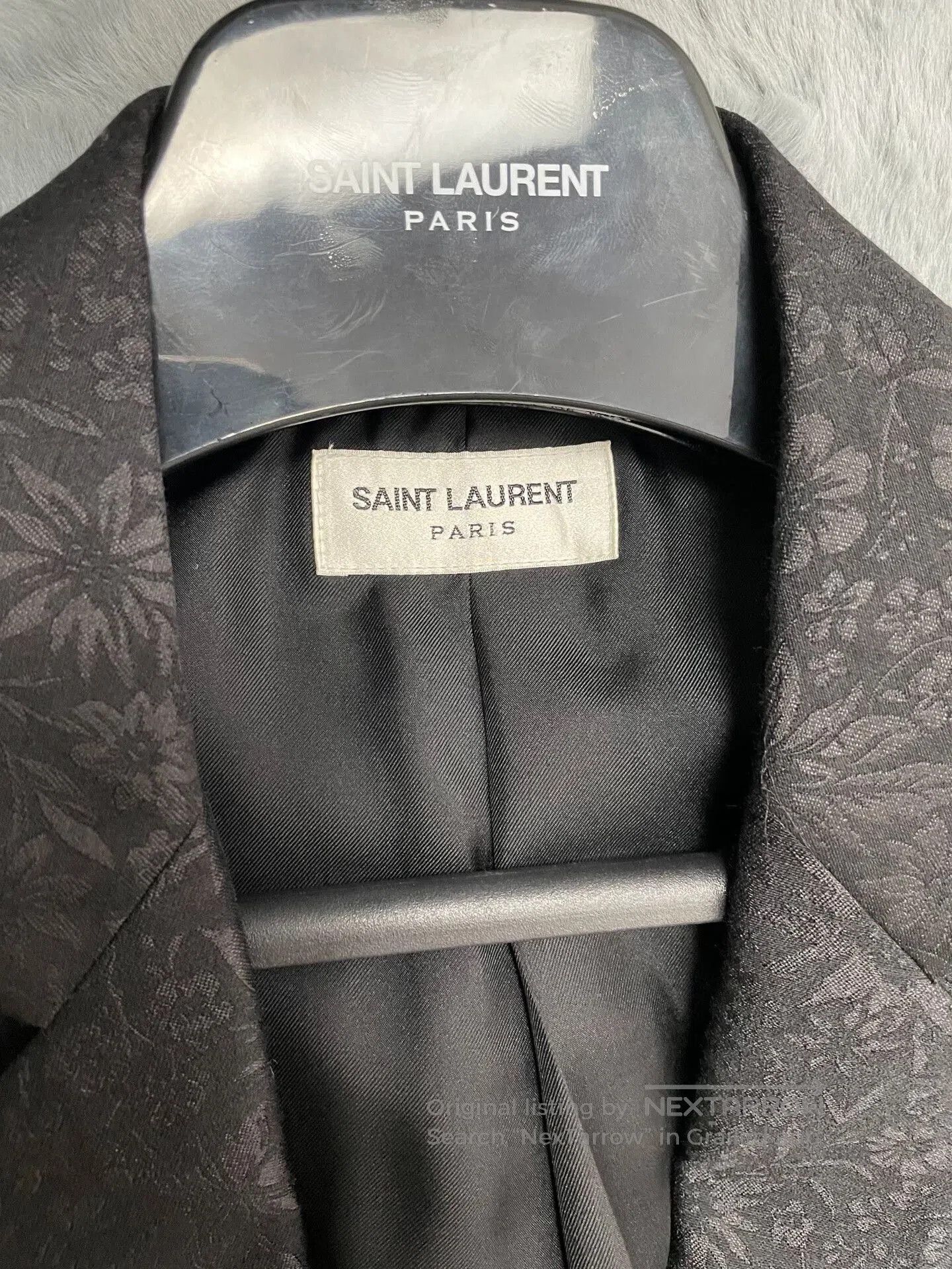 Saint Laurent Paris Saint Laurent 20SS Runway Black Silk Blazer. Size US S / EU 44-46 / 1 - 3 Thumbnail
