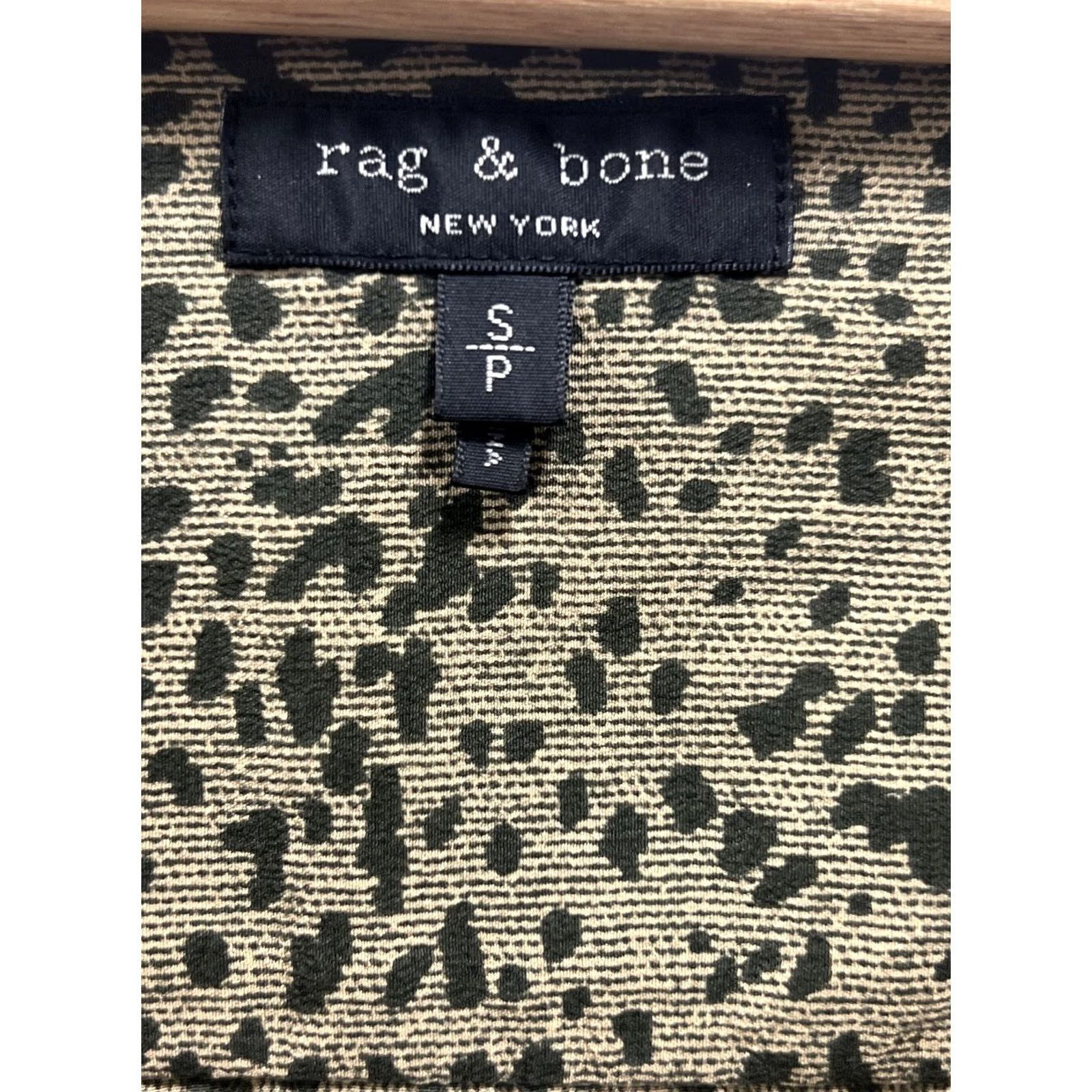 Rag & Bone rag & bone Animal Print Blouse Green Black Draped Cowl Neck Pullover PS Petite Pullover Blouse Women Multicolor Animal Print ailors? Size S / US 4 / IT 40 - 5 Thumbnail