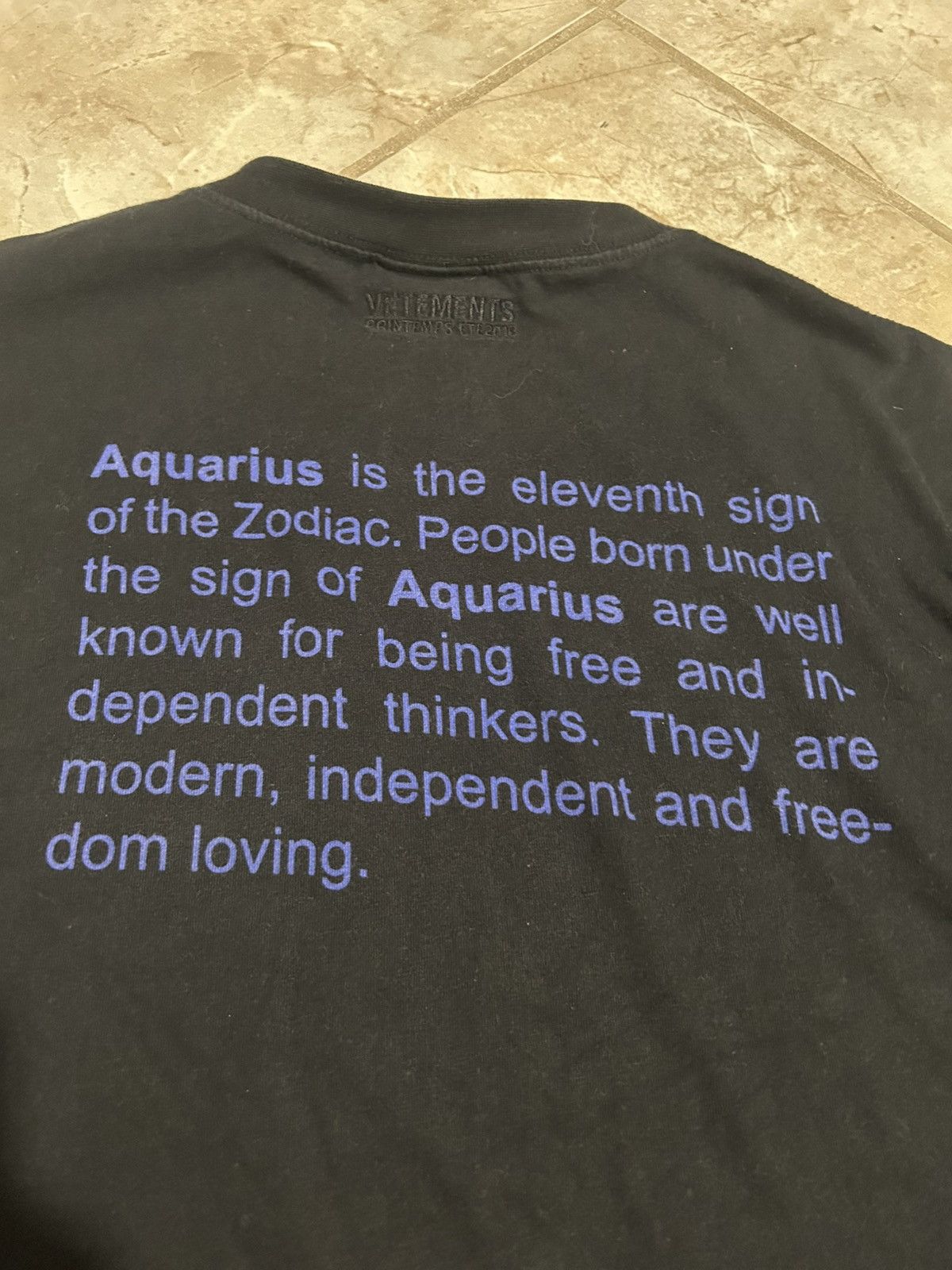 Vetements Vetements Zodiac Tee Size US M / EU 48-50 / 2 - 5 Thumbnail
