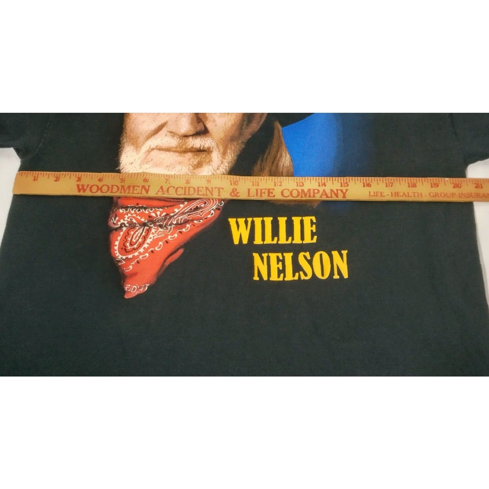Hanes Willie Nelson Tour Shirt L Hanes Black Short Sleeve Cotton Crew Neck 2013 Country Music Double-Sided Mens T-Shirt Size US L / EU 52-54 / 3 - 5 Thumbnail