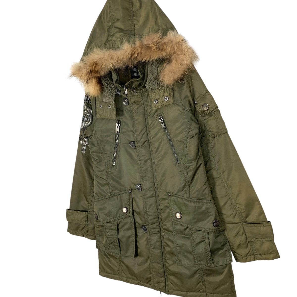 If Six Was Nine Vintage Ghost Of Harlem Parka Jacket FauxFur Hoodie Military Size US S / EU 44-46 / 1 - 3 Thumbnail