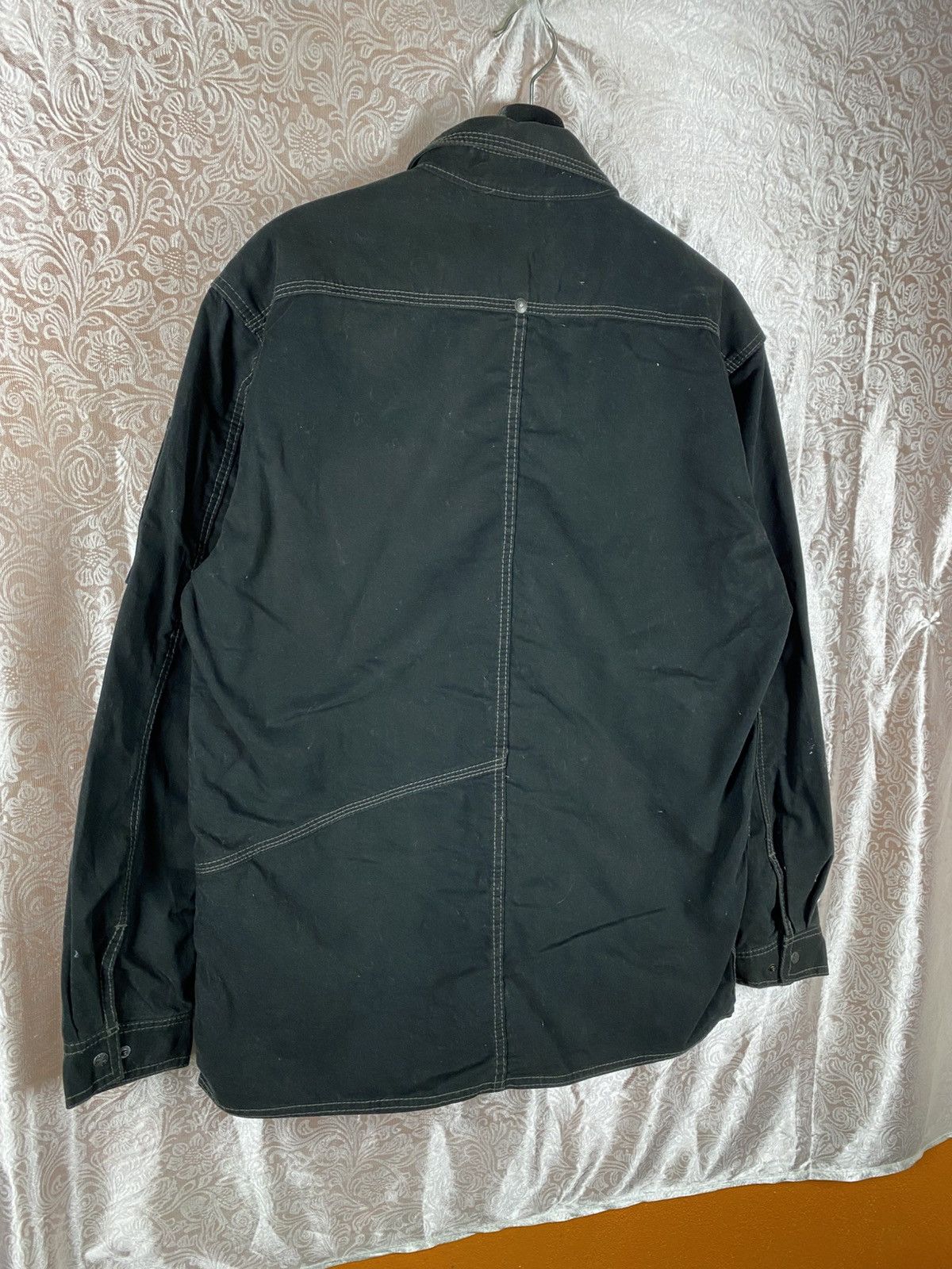 Japanese Brand Vintage DOGMAN Workwear Shirt Jacket Black Contrast Stitch Size US L / EU 52-54 / 3 - 12 Thumbnail