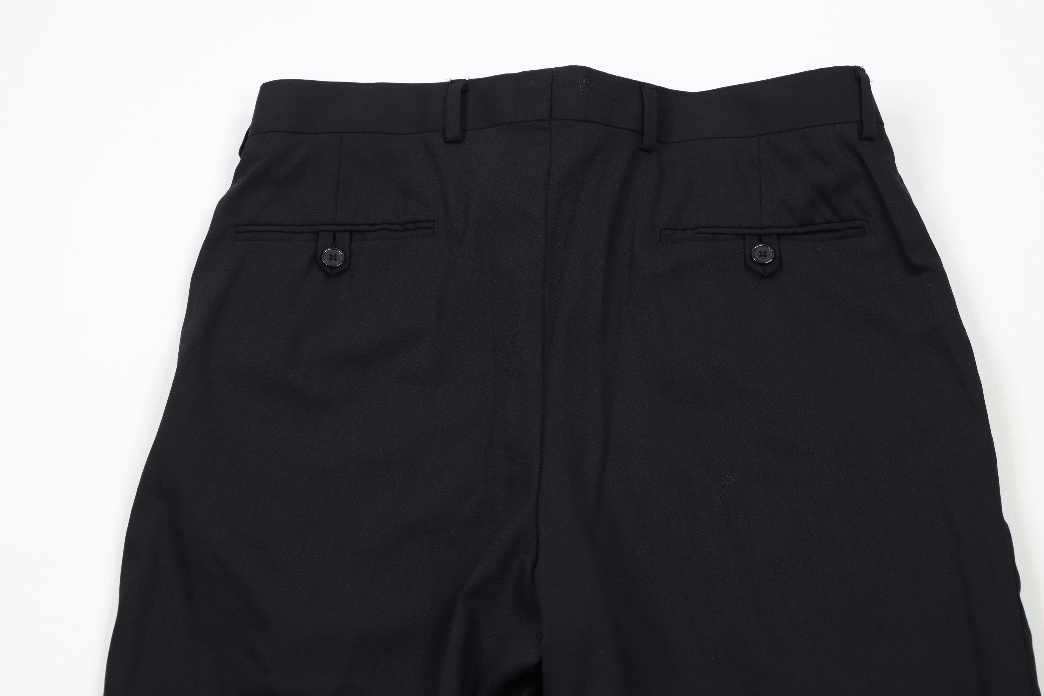 Vintage Vintage 90s Streetwear Wide Leg Chino Pants Trousers Black Size US 33 - 9 Thumbnail