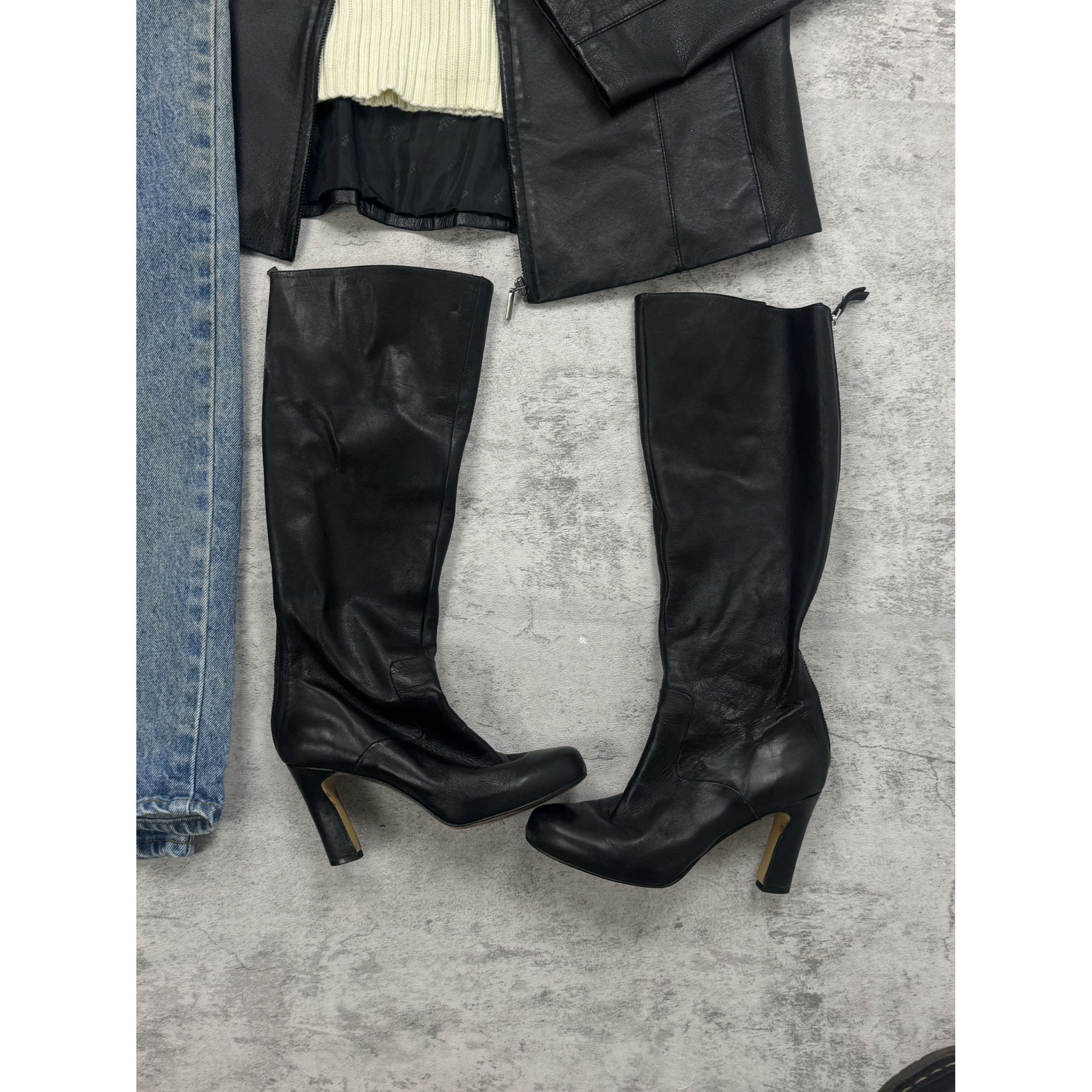 Nine West Nine West Leather Black Heels Size US 5 / IT 35 - 1 Thumbnail