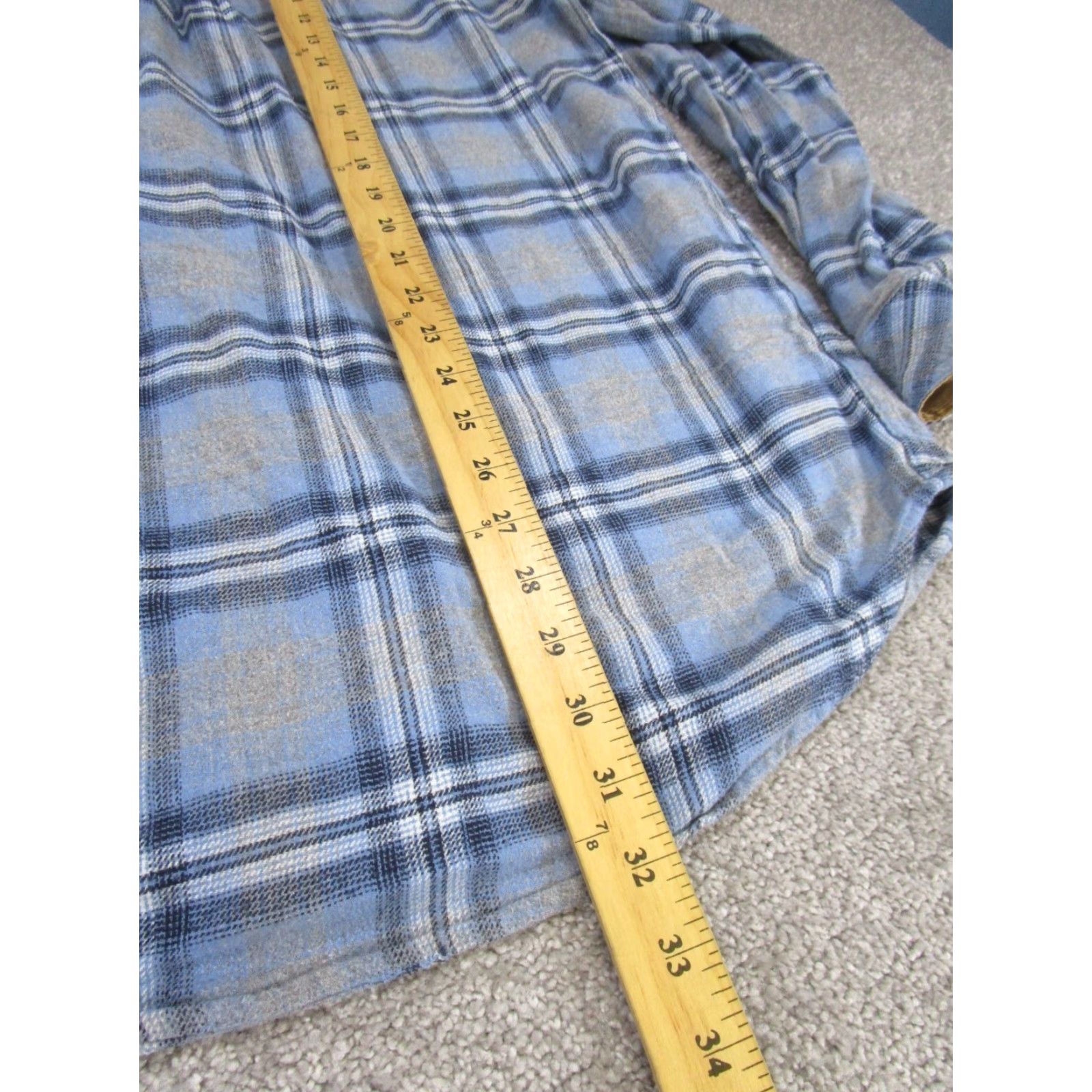 Vintage Legendary Whitetails Shirt Mens Xlt Tall Dark Blue Plaid Flannel Cotton Size US XL / EU 56 / 4 - 4 Thumbnail