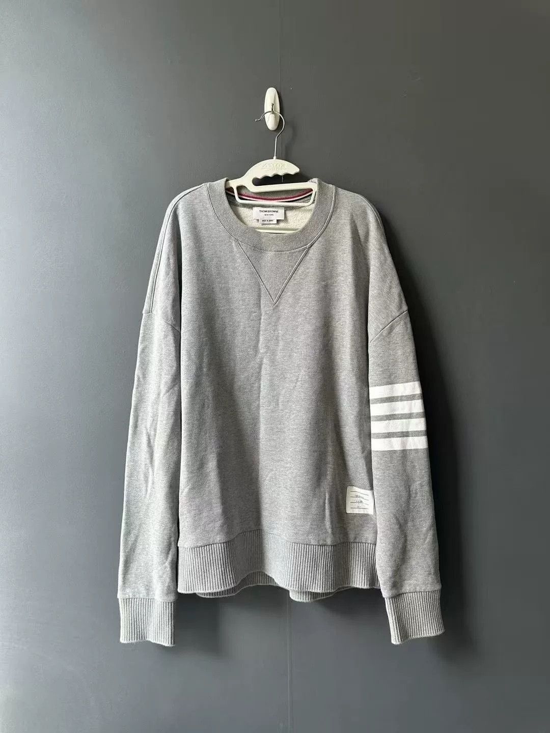 Thom Browne thom browne oversized gray sweatshirt Size US M / EU 48-50 / 2 - 1 Thumbnail