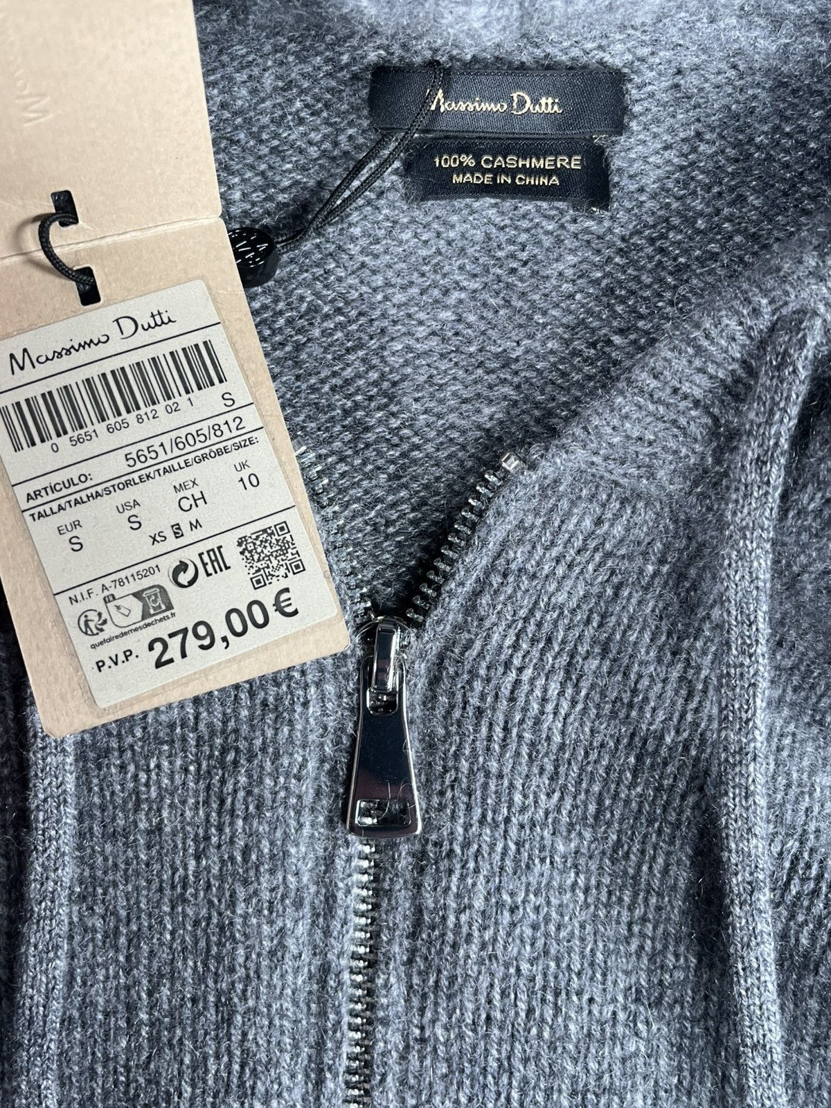 Massimo Dutti Massimo Dutti 100% Cashmere Zip Hoodie – Brand New Size US S / EU 44-46 / 1 - 6 Thumbnail