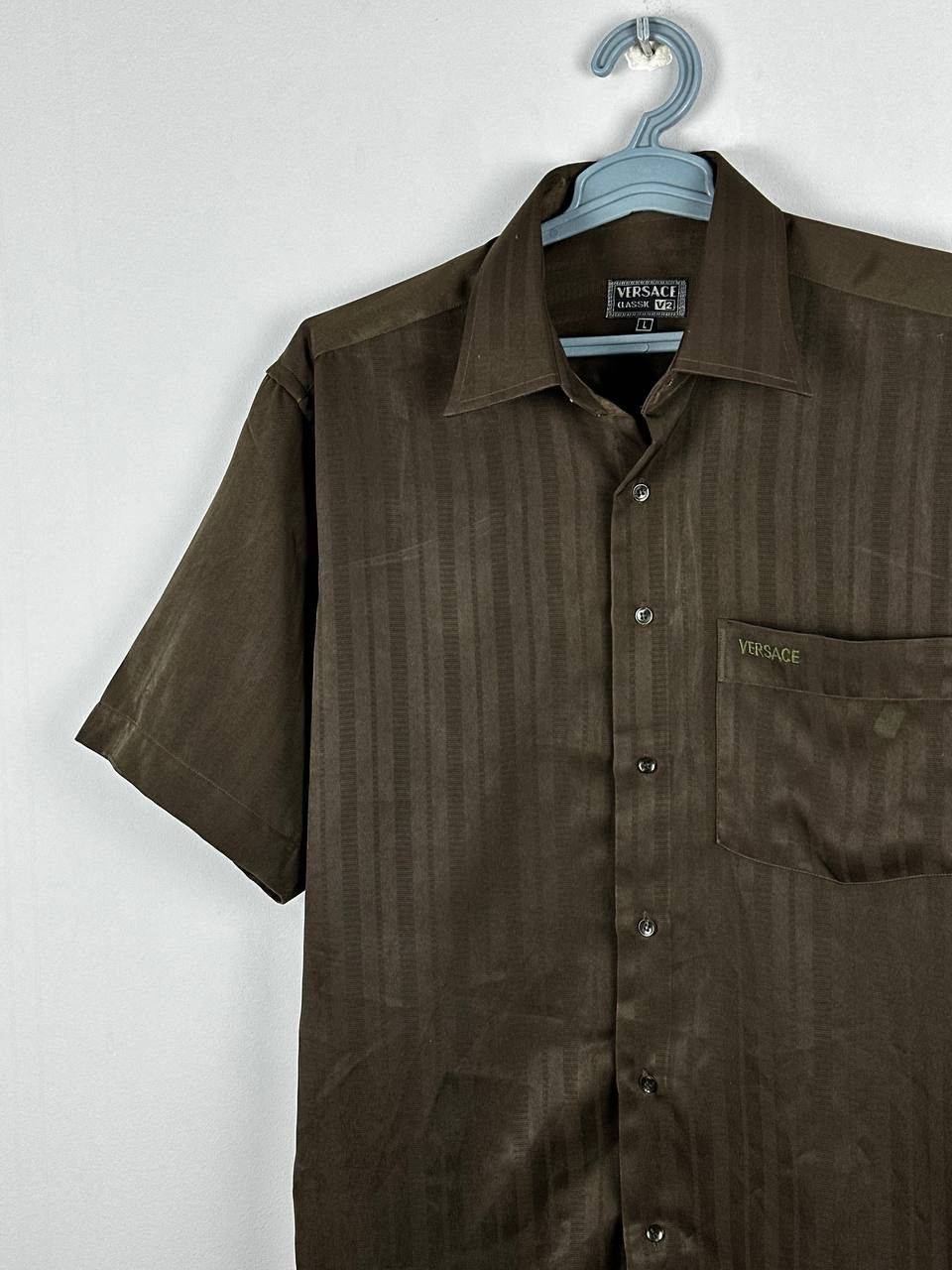 Versace Vintage Versace Classic V2 Shirt Luxury 90s Size US L / EU 52-54 / 3 - 3 Thumbnail