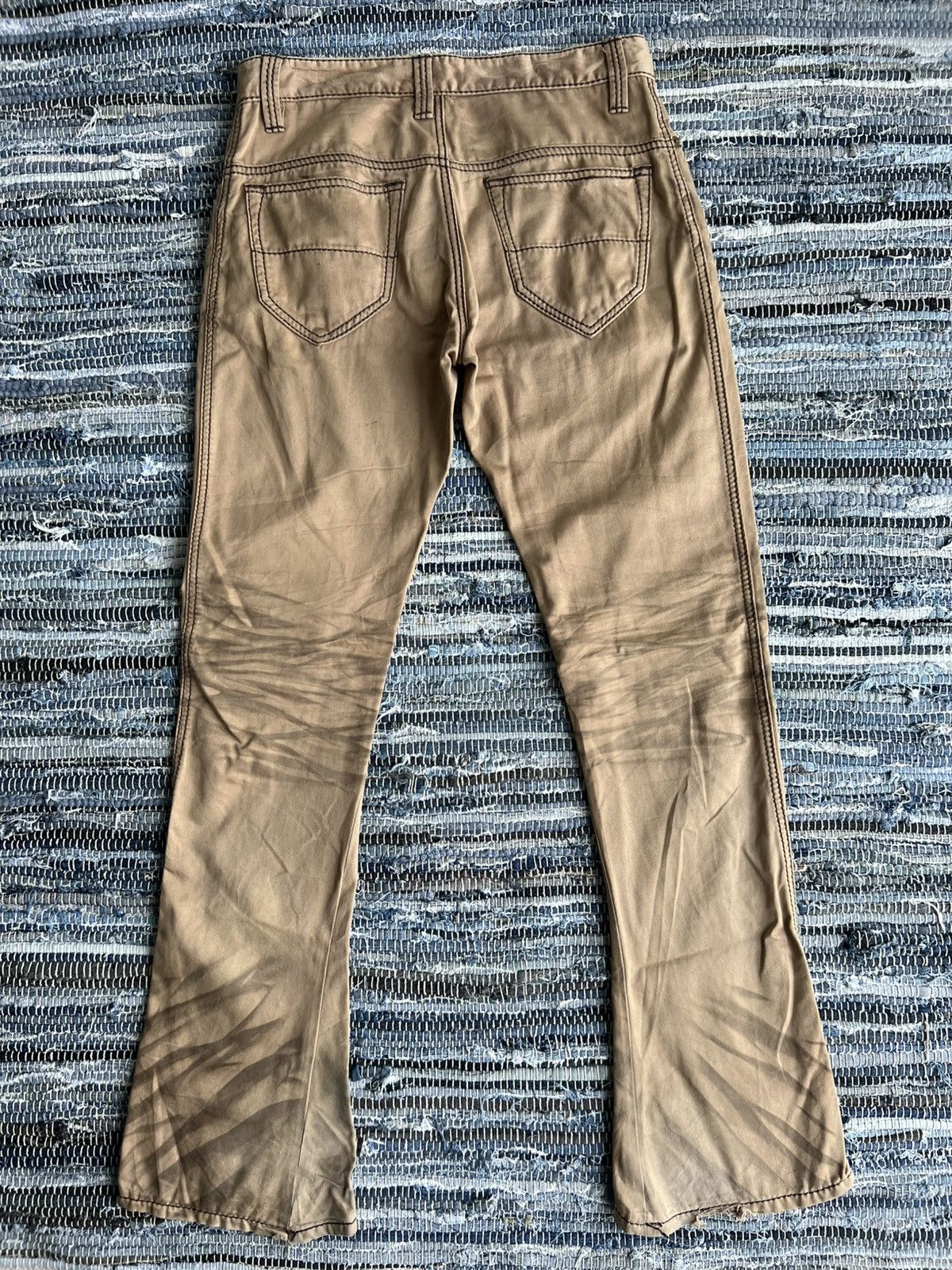 BUFFALO BOBS SUPER FLARE Y2K Buffalo Bobs Muddy Faded Boot Cut Pants Size US 31 - 8 Thumbnail