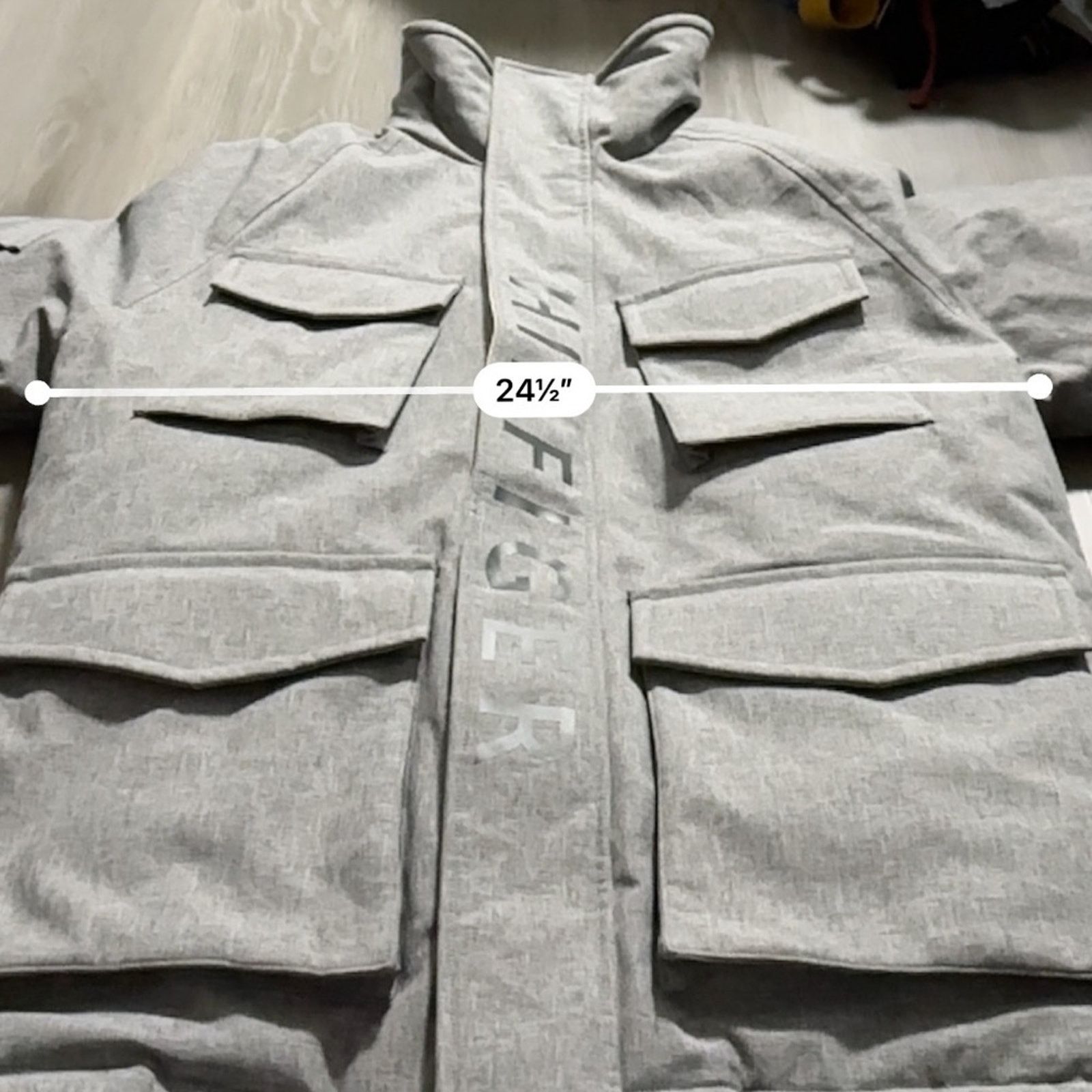 Tommy Hilfiger Tommy Hilfiger Men's Gray TH Storm Field Down Jacket Size L Size US L / EU 52-54 / 3 - 13 Thumbnail