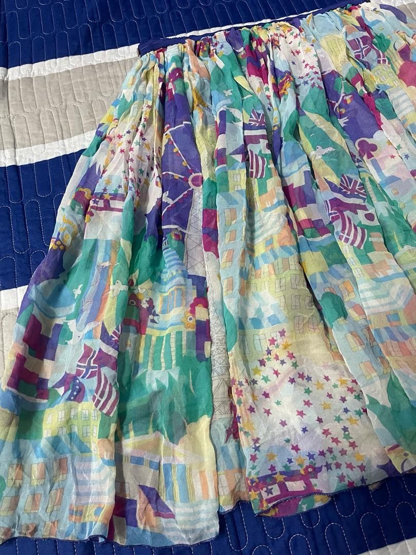 Tsumori Chisato Issey Miyake by Tsumori Chisato Silk Skirt Size 28" / US 6 / IT 42 - 9 Thumbnail