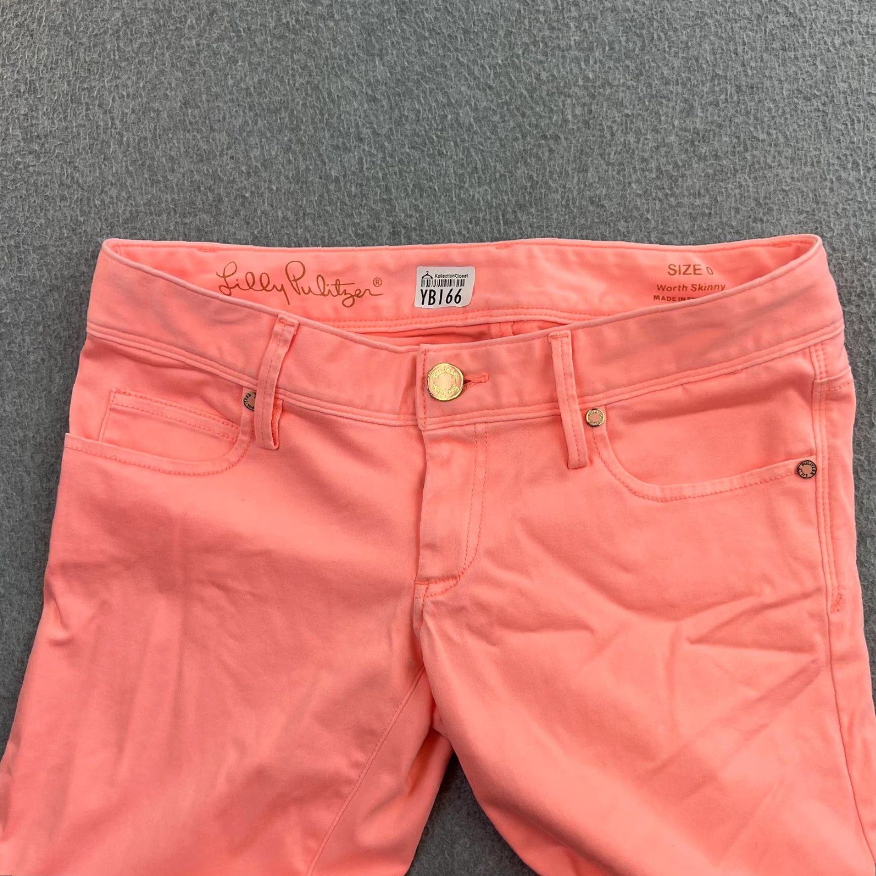 Lilly Pulitzer VINTAGE Lilly Pulitzer Pants Womens 0 Pink Worth Skinny Stretch Casual Slim Fit Summer Womens Pants Skinny 0 Pink Lilly Pulitzer Ladies Size 25" / US 0 / IT 36 - 4 Thumbnail