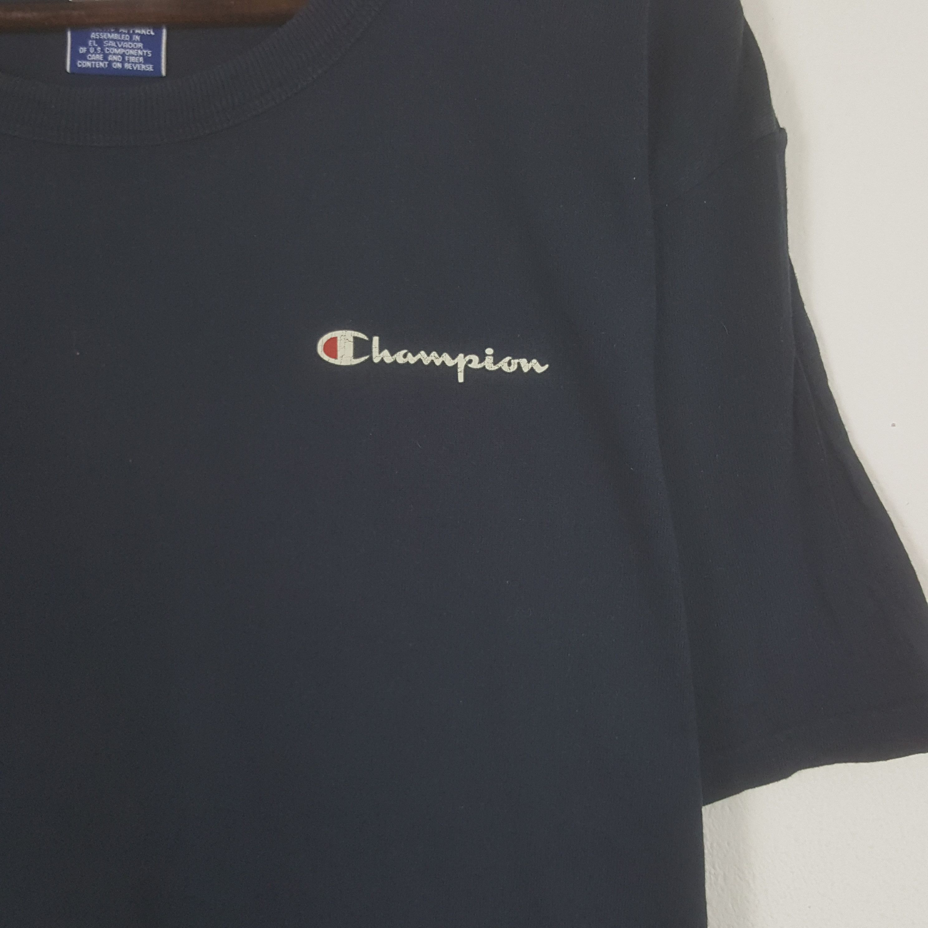 Champion × Vintage Vintage Champion Small Logo Nice Tshirt Size US XL / EU 56 / 4 - 2 Thumbnail