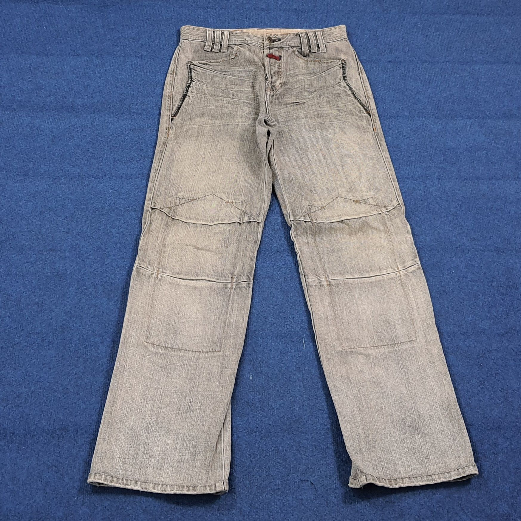 Marithe + Francois Girbaud Vintage Marithe Francois Girbaud Grey Baggy Jeans C280N19 Size US 29 - 1 Thumbnail
