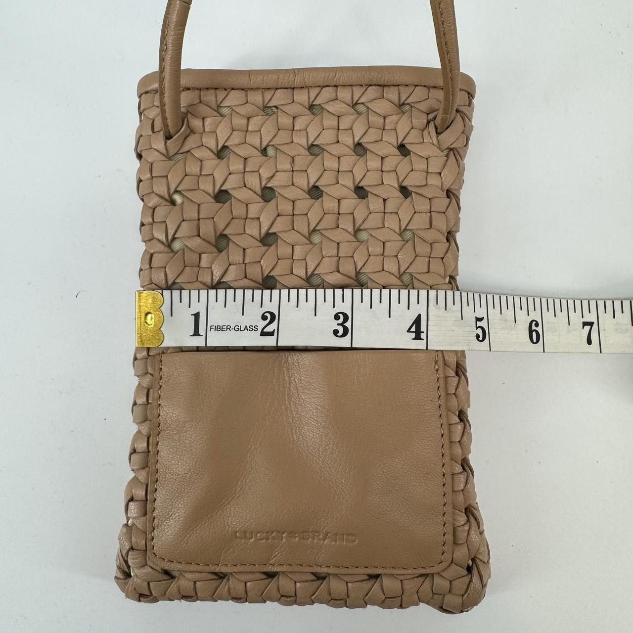 Lucky Brand Lucky Brand Woven Leather Crossbody Phone Bag Size ONE SIZE - 5 Thumbnail