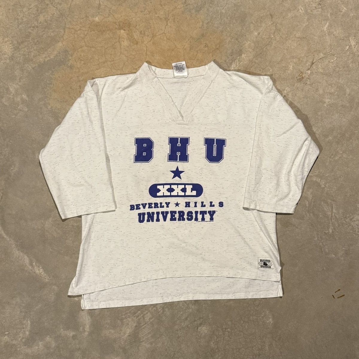 Vintage 1990s Beverly Hills University XXL Jersey Style Tee ERD Size US L / EU 52-54 / 3 - 1 Thumbnail