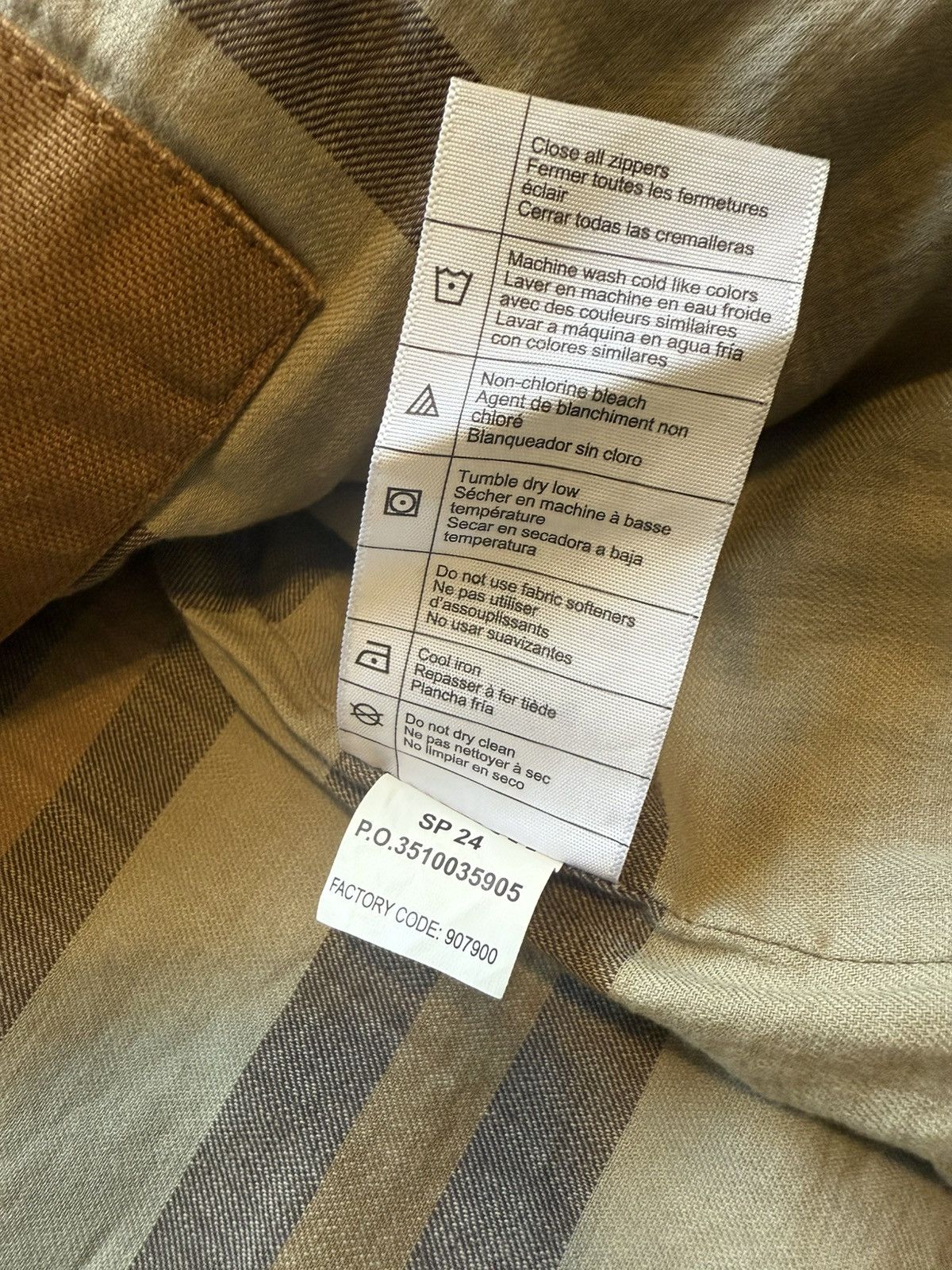 Carhartt Carhartt Relaxed Fit BRN Men’s XL Lined Corduroy Collar Size US XXL / EU 58 / 5 - 7 Thumbnail