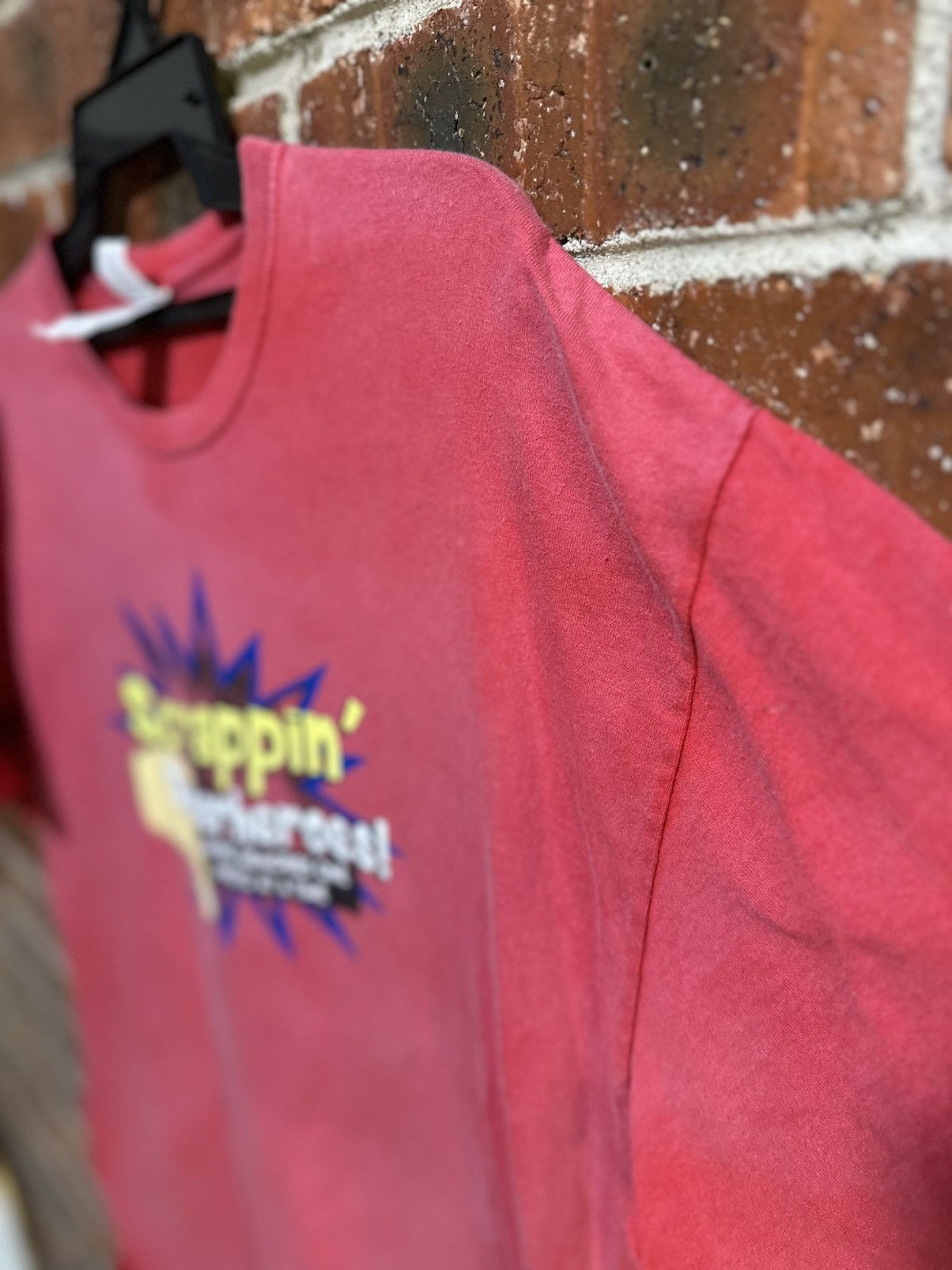 Japanese Brand Thrashed Vintage Scrappin’ Superheroes Faded Tee Size US XL / EU 56 / 4 - 6 Thumbnail