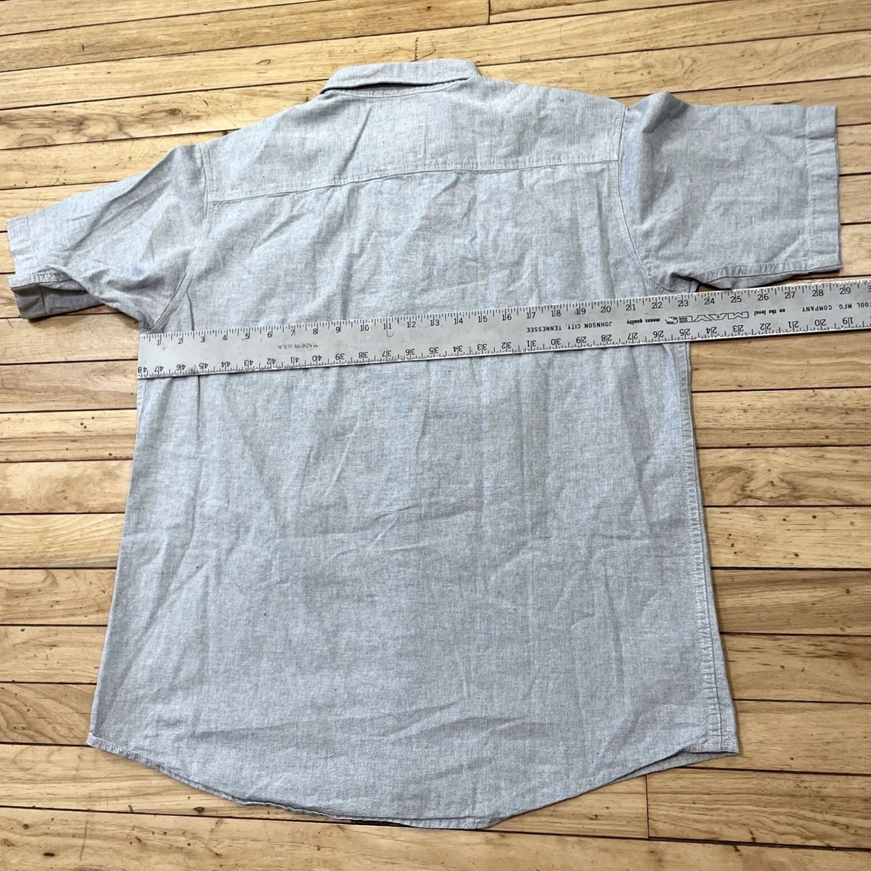 Vintage VINTAGE RedHead Button Shirt Men L Gray Silver Bluish Bleach Spot Spring Casual Outdoor shirt shirt Size US L / EU 52-54 / 3 - 6 Thumbnail