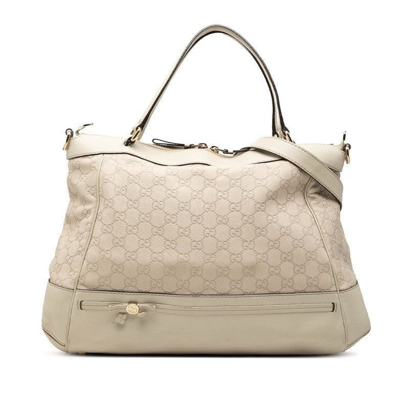 Gucci Gucci Guccissima Interlocking G Mayfair Tote Beige Size ONE SIZE - 1 Thumbnail