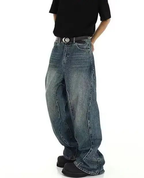 Japanese Brand Blue Y2K skateboarding hiphop utility baggy jeans Size US 30 / EU 46 - 3 Thumbnail