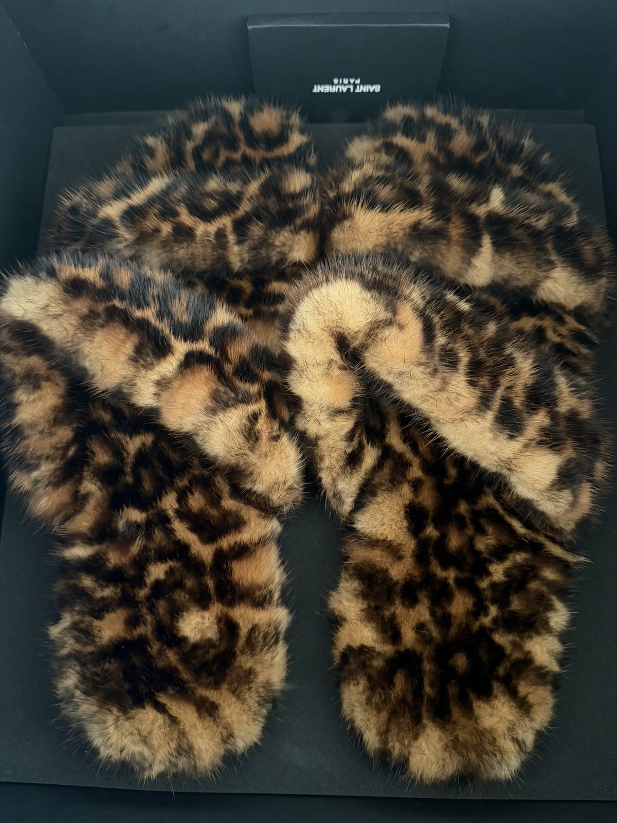 Saint Laurent Paris RARE MINK SANDALS SAINT LAURENT Size US 12 / EU 45 - 3 Thumbnail