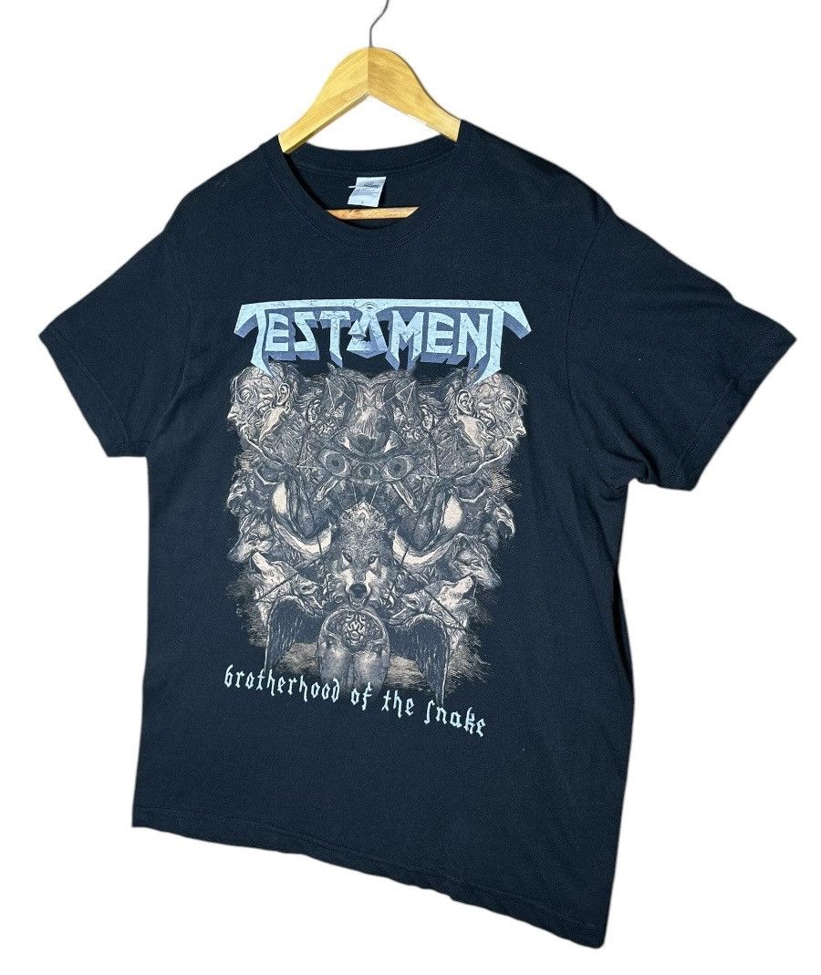 Band Tees × Vintage Vintage Y2K Testament Band Tees Size US L / EU 52-54 / 3 - 2 Thumbnail