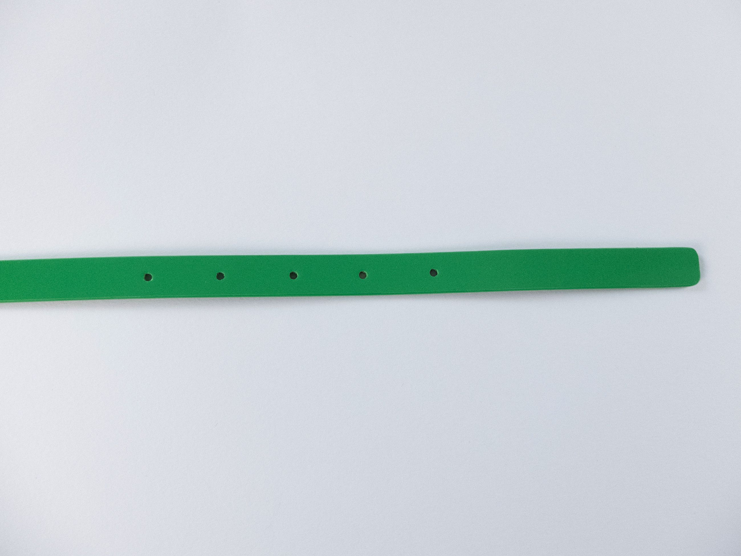 Bottega Veneta BOTTEGA VENETA Grasp green & gold triangle leather belt 90 Size ONE SIZE - 7 Thumbnail