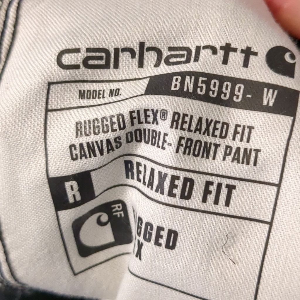Carhartt Carhartt relaxed fit black rugged canvas pants size 14 Size 36" / US 14 / IT 50 - 3 Thumbnail