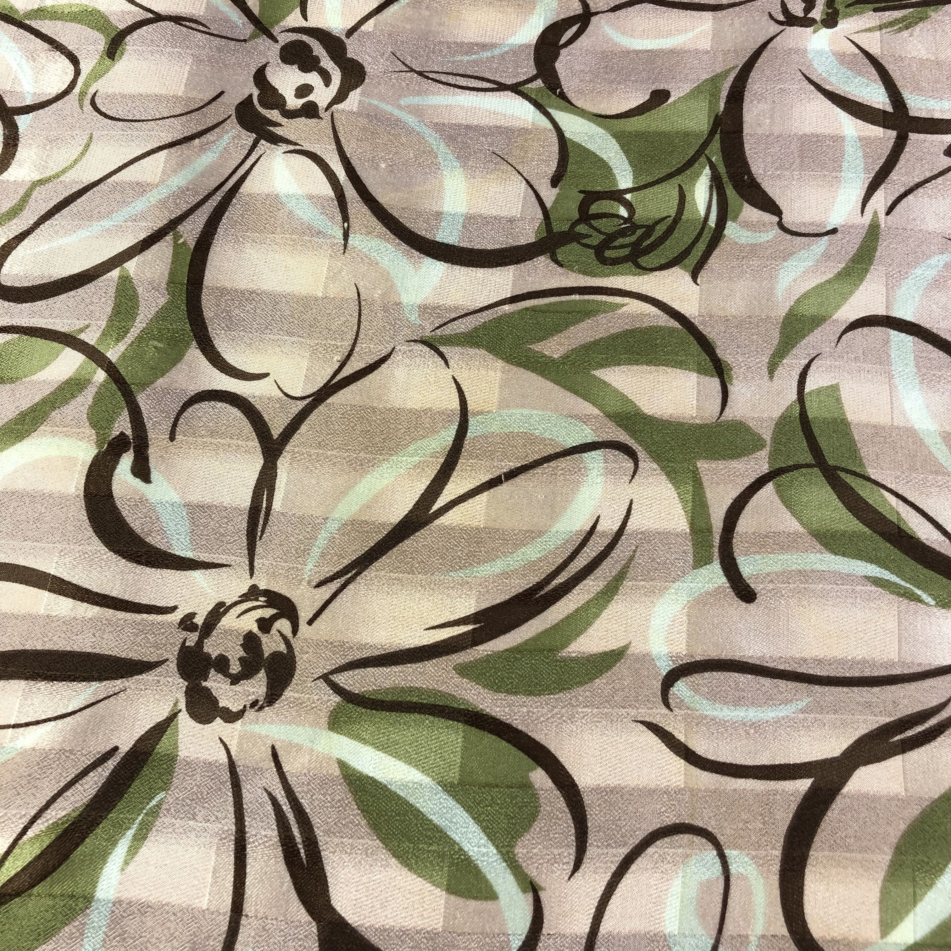 Bellerose Belle Rose Floral Silk Scarf M693 Size ONE SIZE - 4 Thumbnail