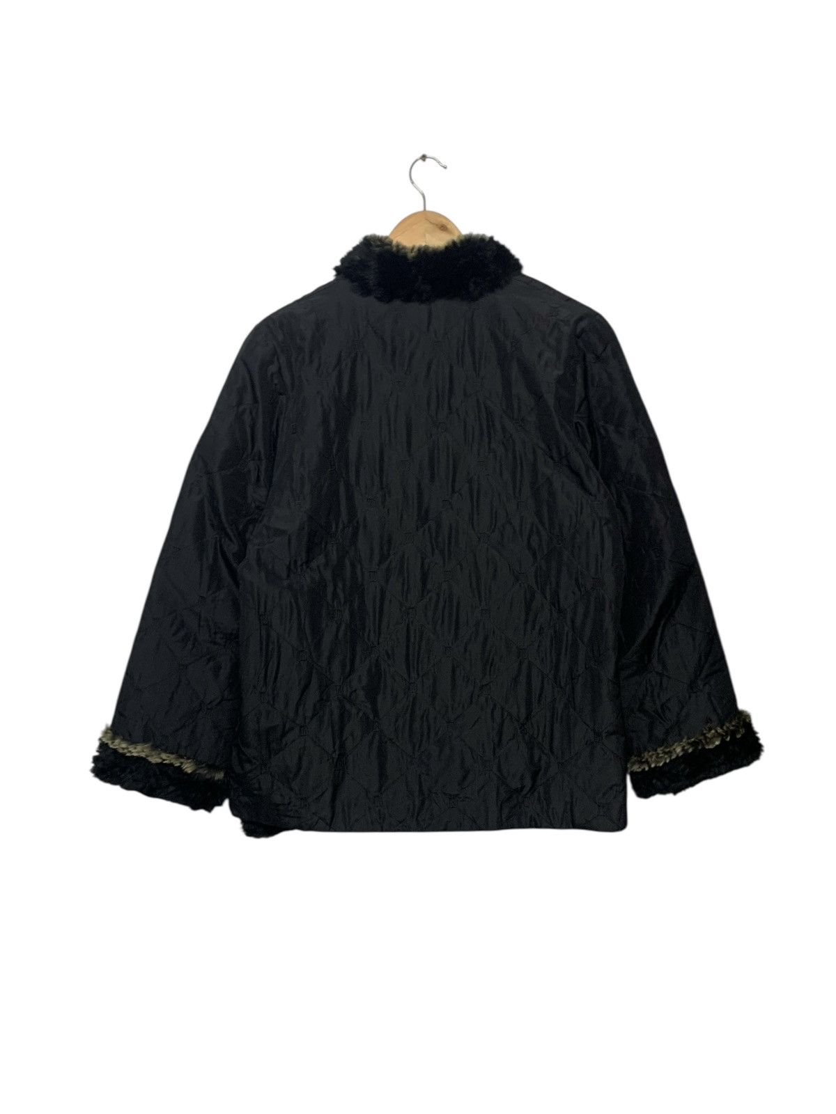 Balmain Vintage 90's Balmain Paris Riversible Faux Fur Jacket Size US L / EU 52-54 / 3 - 8 Thumbnail