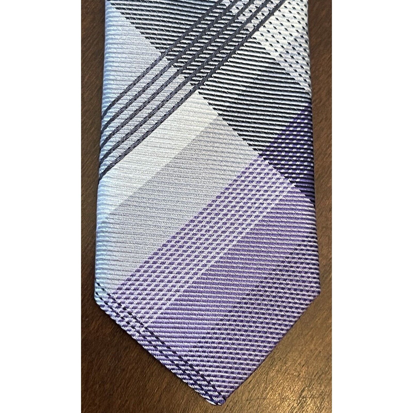 Geoffrey Beene Geoffrey Beene Purple 65% Silk 35% Polyester Made In China Size ONE SIZE - 6 Thumbnail