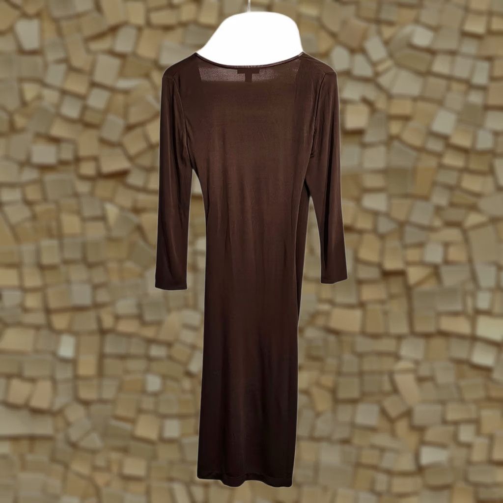 Ralph Lauren Lauren Ralph Lauren Midi Dress Brown 14 UK Wrap V Neck Buckle Casual Dress Women Regular Size 14 Brown Viscose 65% Polyester 35% 3/4 Sleeve"} Size XL / US 12-14 / IT 48-50 - 1 Thumbnail