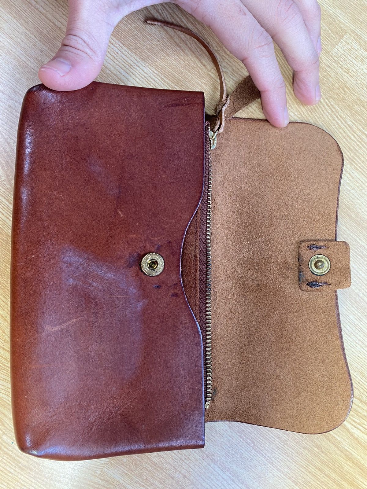 Leather × Vintage Elegant Leather Long Wallet Size ONE SIZE - 5 Thumbnail