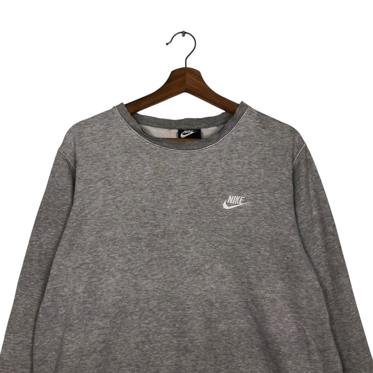 Nike 📌Rich Grey Sweatshirt Nike Small Pony Streetwear Design Size US L / EU 52-54 / 3 - 4 Thumbnail