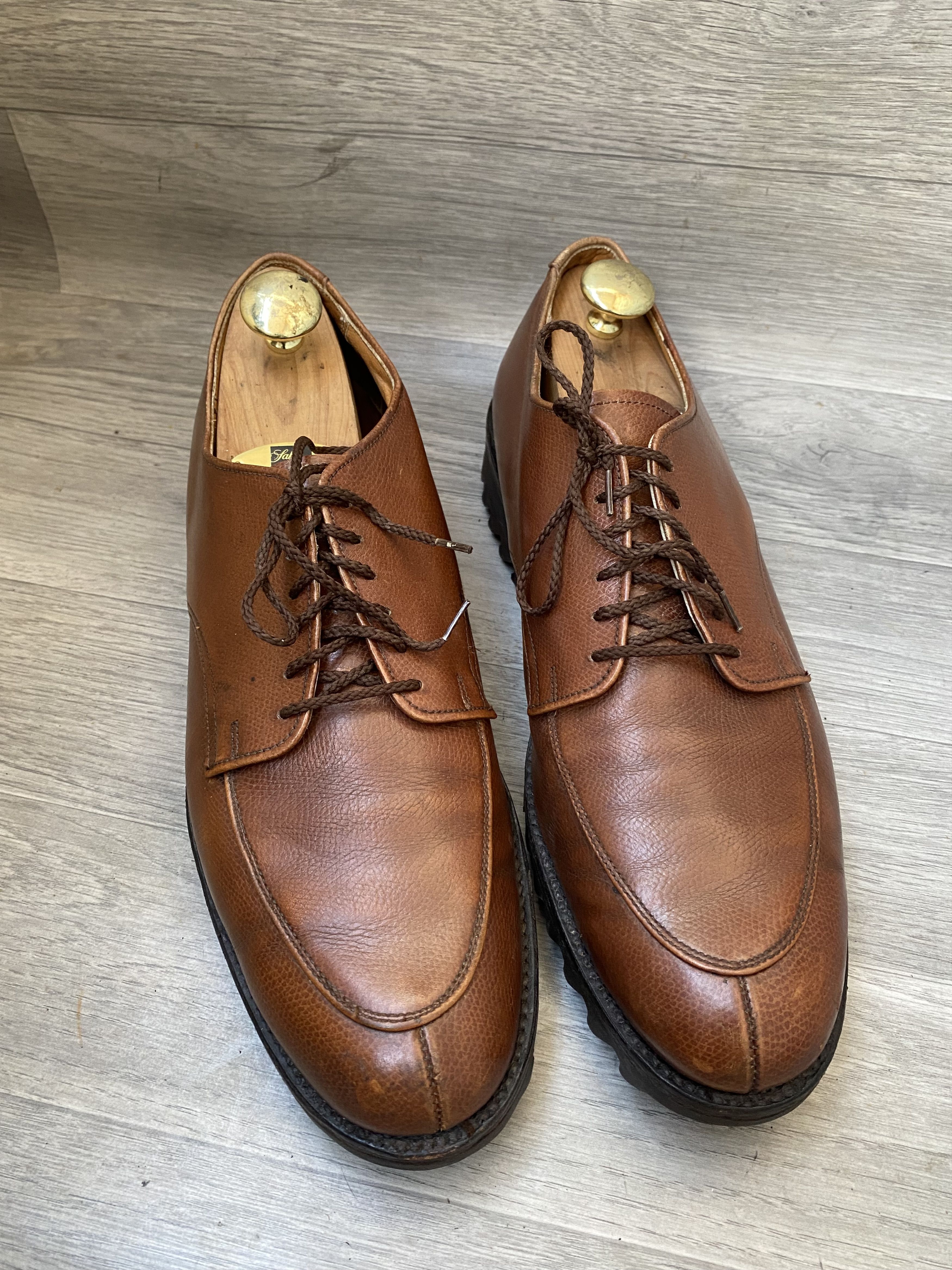 Alden Alden norvegian split toe, pebble grain derby shoes 13A/C Size US 13 / EU 46 - 9 Thumbnail