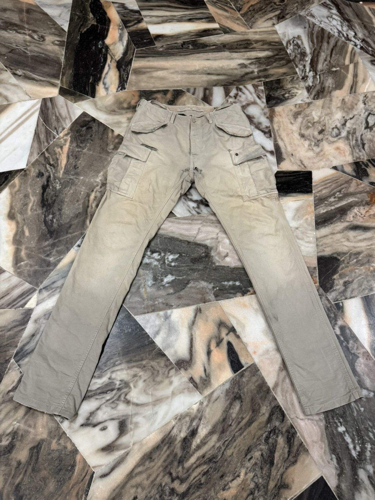Mason's Vintage 60s Masons Medical Battalion Pure Cargo Pants Size US 32 / EU 48 - 3 Thumbnail
