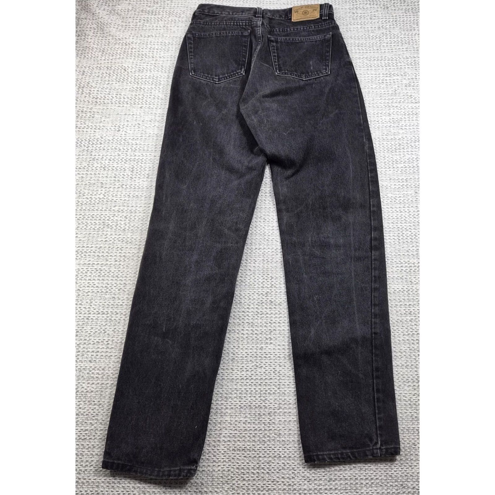 Gap VINTAGE Gap Easy Fit Jeans Mens 31x34 Black Relaxed Straight Denim USA Made 90s 5-Pocket Logo 80s 90s Hipster Retro Size US 31 - 2 Thumbnail