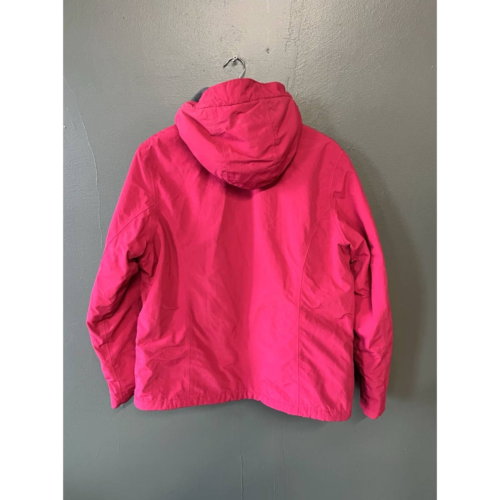 Lands' End Lands' End Squall Jacket Womens Large Pink Waterproof Windproof Hood Boyfriend Parka Breathable Zip Size L / US 10 / IT 46 - 2 Thumbnail
