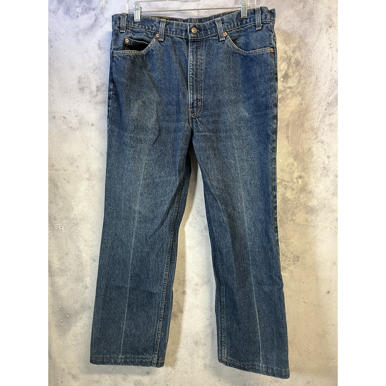 Levi's Vintage 80s Levis 517 Orange Tab Dark Wash Jeans Mens 38x31 Size US 38 / EU 54 - 1 Thumbnail