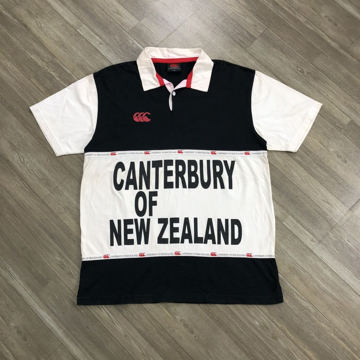 Canterbury of New Zealand Vintage Canterbury Spell Out Logo Rugby Shirt Streetweat Y2K Size US XL / EU 56 / 4 - 1 Thumbnail