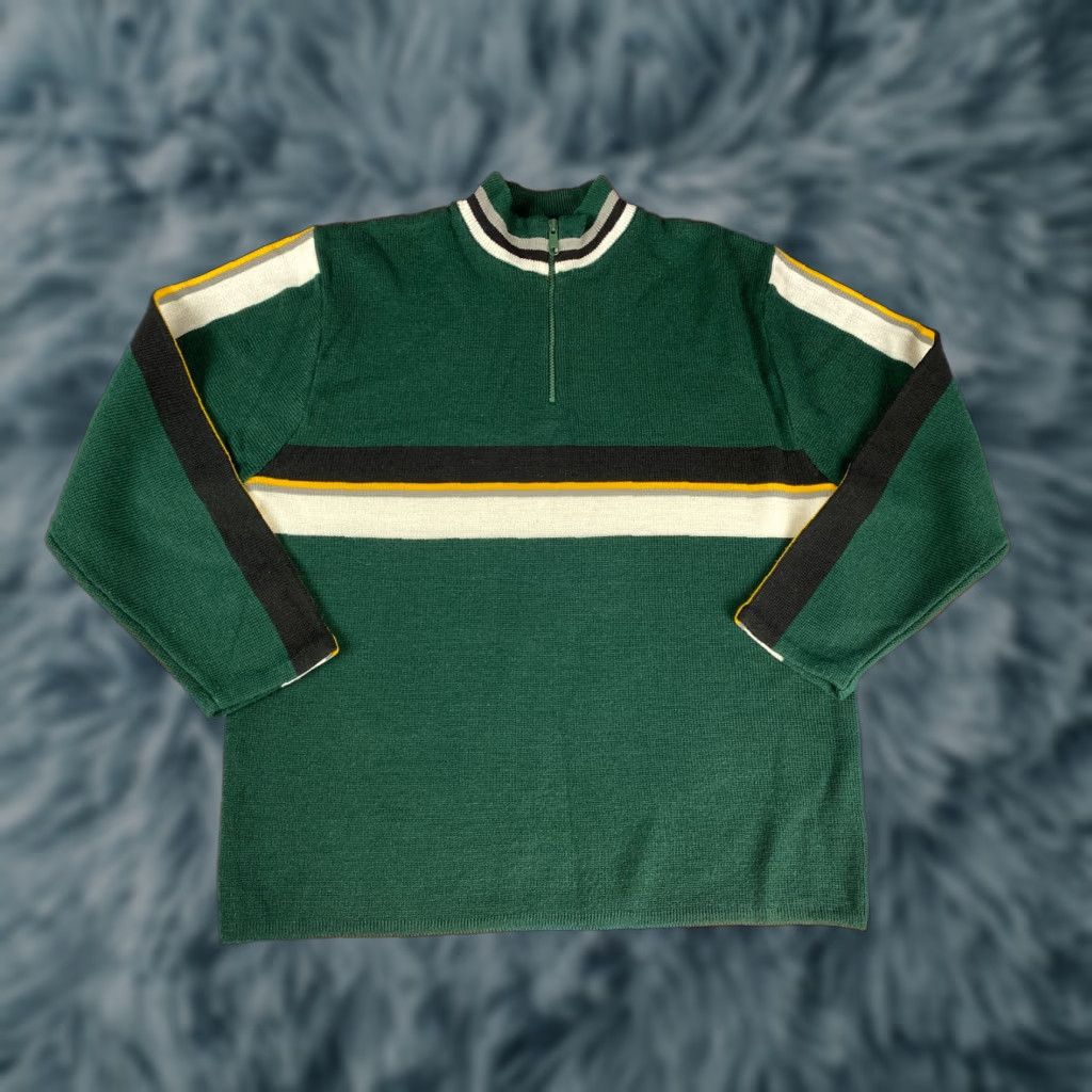 Vintage VINTAGE Smith & Watkins Zip Sweater Mens 90s Green M Size Regular Full Zip Size US M / EU 48-50 / 2 - 1 Thumbnail