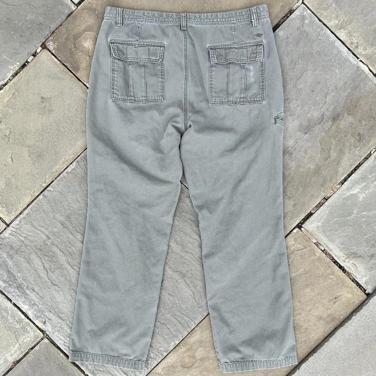Dockers Y2K Pale Olive Green Canvas Utility Work Pants Size US 36 / EU 52 - 2 Thumbnail