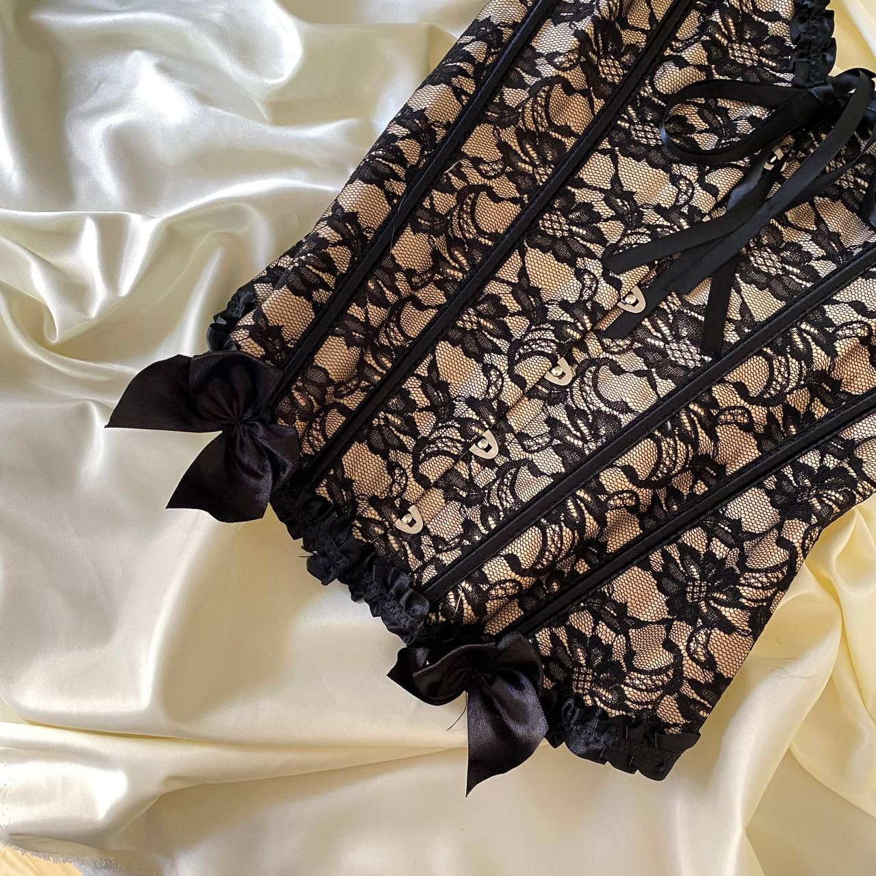 Vintage Vintage brown lace corset Size S / US 4 / IT 40 - 7 Thumbnail