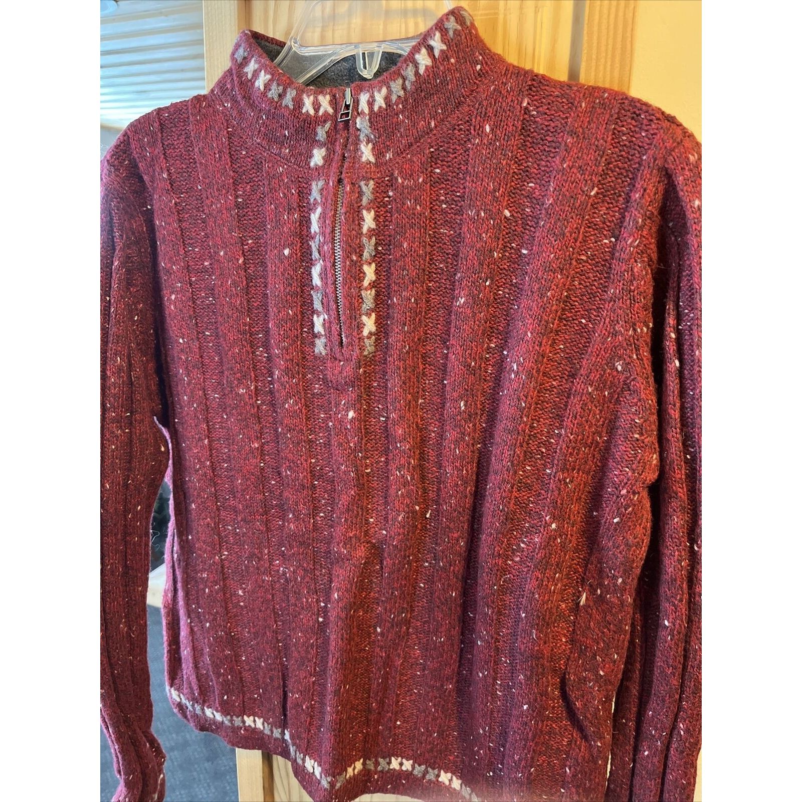 Woolrich Woolen Mills Woolrich VTG Women’s M Ruby Heather Wool Ramie Blend Sweater Size M / US 6-8 / IT 42-44 - 14 Thumbnail
