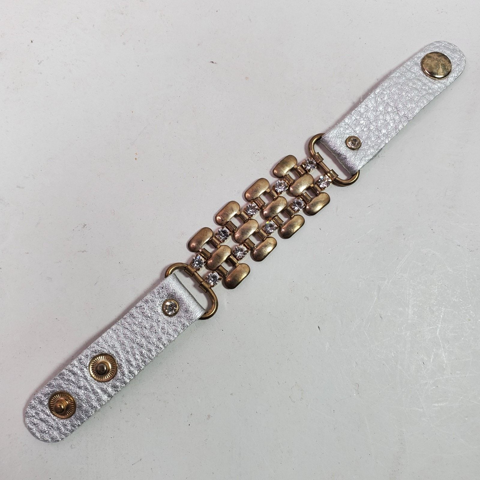 The Unbranded Brand Hippie Bracelet Wrap Gold Tone Snap 9 Inch Adj NOS Size ONE SIZE - 2 Thumbnail