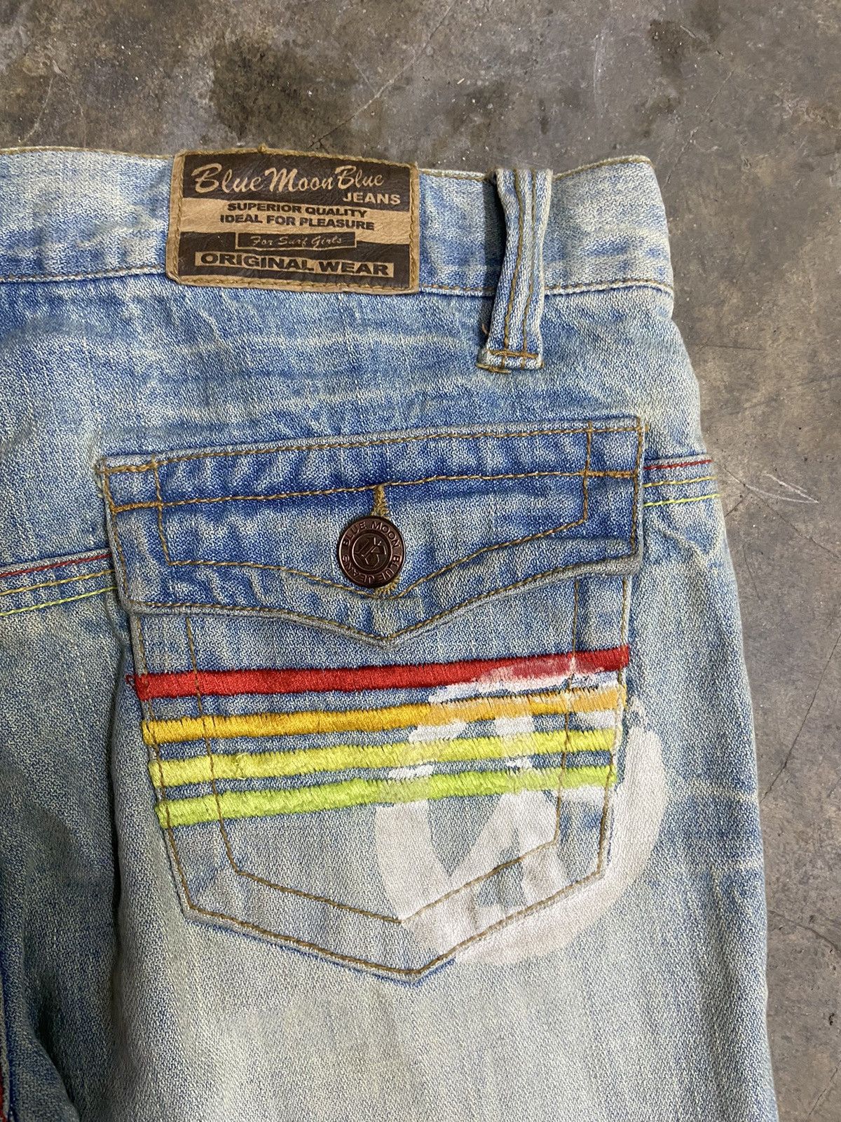 Blue Blue Japan 🔥 Blue Moon jeans if six was nine Size US 32 / EU 48 - 5 Thumbnail