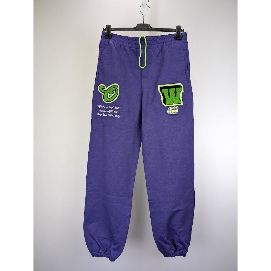 Off-White o1rshd1 Vars Hammer Slim Sweatpants & Joggers in Purple Size US 38 / EU 54 - 3 Thumbnail