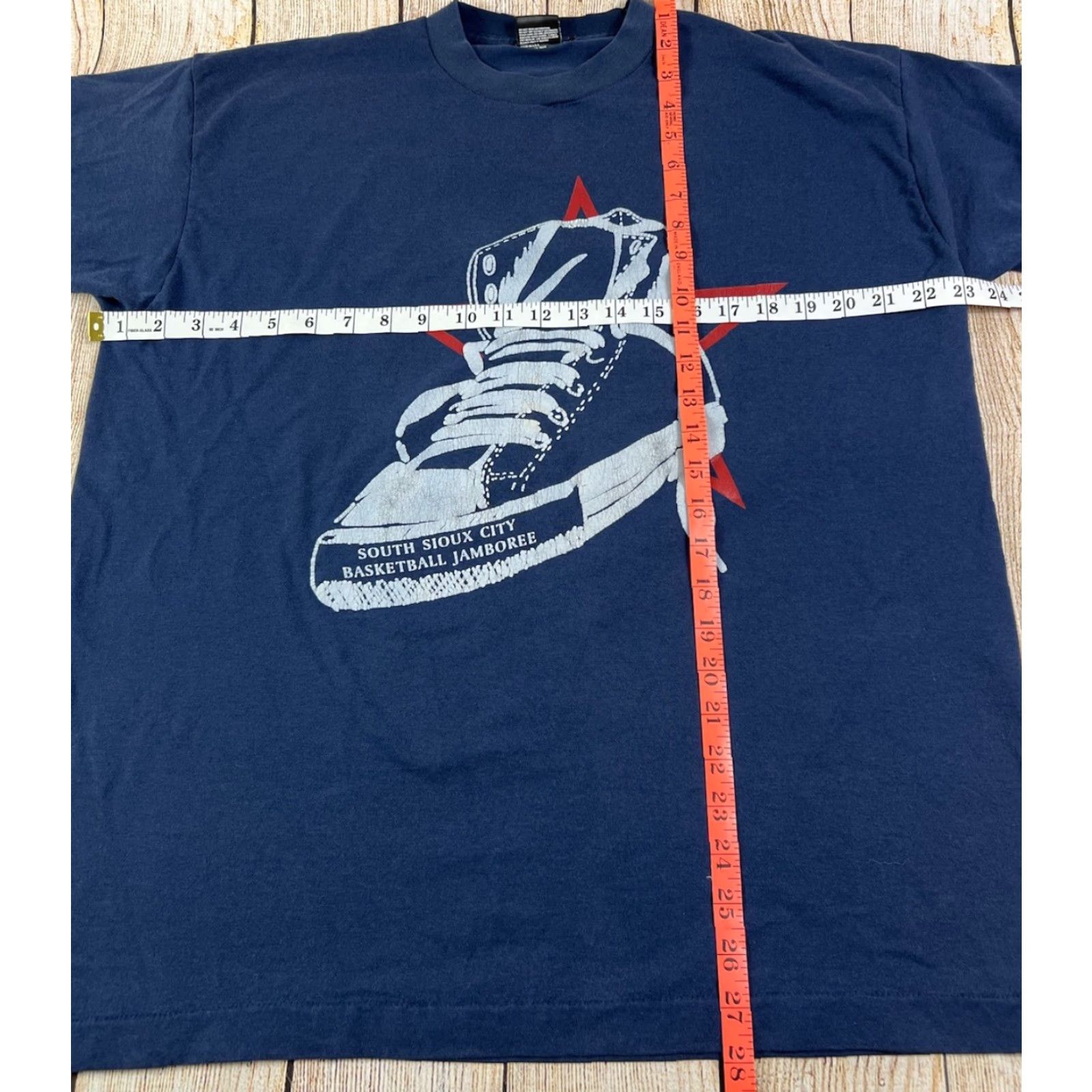 Fruit Of The Loom VINTAGE 90s Nebraska South Sioux City Basketball Jamboree T Shirt XL Blue Fruit of the Loom Shirts Mens Regular Short Sleeve Solid Graphics Size US XL / EU 56 / 4 - 6 Thumbnail