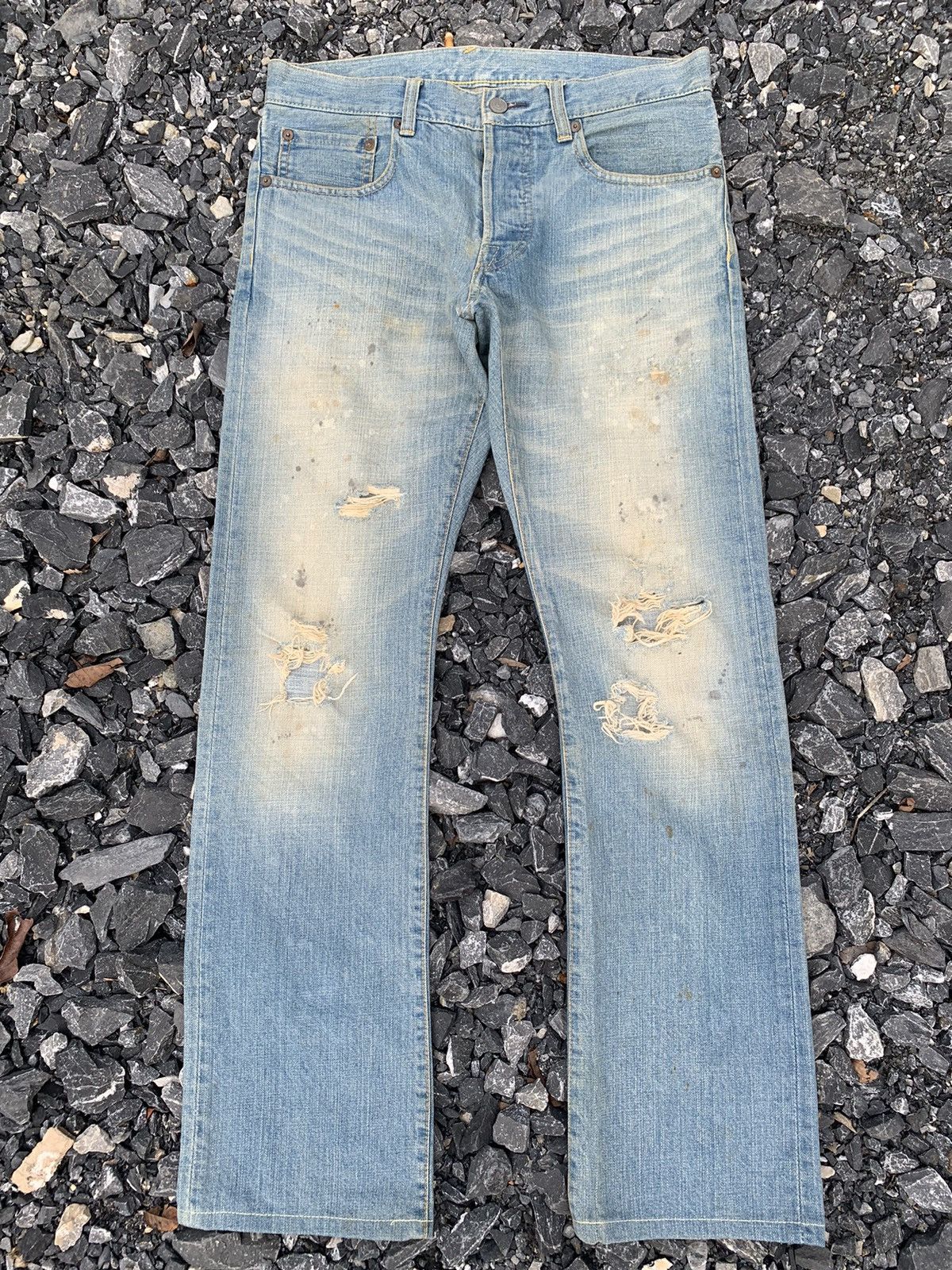 Kapital Nano Universe Mudwash Faded&Rusty Japanese Distressed Denim Size US 31 - 1 Thumbnail